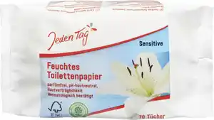 Jeden Tag Feuchtes Toilettenpapier sensitiv