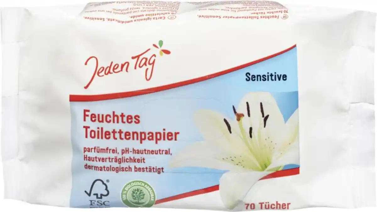 Bild 1 von Jeden Tag Feuchtes Toilettenpapier sensitiv