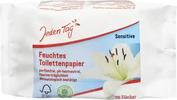 Bild 1 von Jeden Tag Feuchtes Toilettenpapier sensitiv