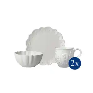 Villeroy & Boch Frühstücksset Toy`s Delight Classic Royal, Weiß, Keramik, 6-teilig, Weihnachten, Essen & Trinken, Geschirr, Geschirr-Sets, Kaffeeservice