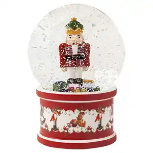 Villeroy & Boch Schneekugel Christmas Toy`s, Mehrfarbig, Glas, Keramik, 13x17x13 cm, Dekoration, Weihnachtsdekoration, Winterdeko