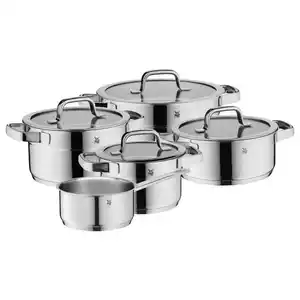 WMF Kochtopfset Compact Cuisine, Edelstahl, Metall, 5-teilig, 16 cm,20 cm,16 cm, backofengeeignet, hitzebeständig, Kochen, Töpfe, Topfsets