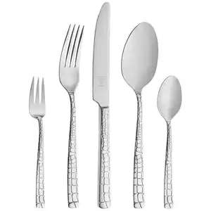 Justinus Besteckset Croco, Edelstahl, Metall, 30-teilig, lebensmittelecht, Essen & Trinken, Besteck, Besteck-Sets