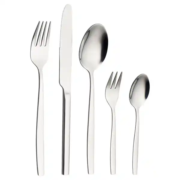 Bild 1 von Echtwerk Besteckset Positano, Silber, Metall, 30-teilig, rostfrei, lebensmittelecht, Essen & Trinken, Besteck, Besteck-Sets