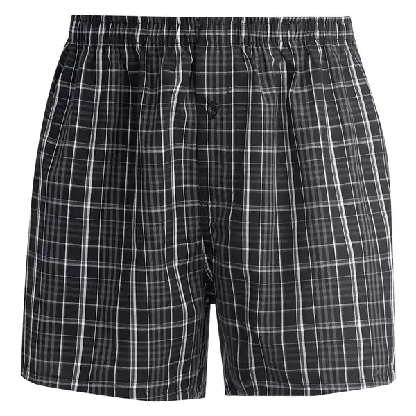 Bild 1 von Herren Boxershorts mit Karo-Muster SCHWARZ