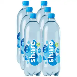 Share Wasser still, 6er Pack (EINWEG) zzgl. Pfand