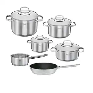 Rösle Kochtopfset, Edelstahl, Metall, 6-teilig, 16 cm,20 cm,16 cm, 2,8 l,1 l, 37x25.6x61.2 cm, Kochen, Töpfe, Topfsets