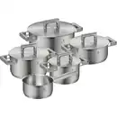 Bild 1 von WMF Kochtopfset Ultimate Cool, Edelstahl, Metall, 5-teilig, 16 cm,20 cm,16 cm, 1,9 l,3,4 l,5,7 l,2,5 l,1,4 l, 29.4x28.2x50.6 cm, Kochen, Töpfe, Topfsets