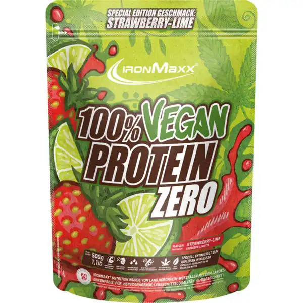 Bild 1 von IronMaxx Proteinpulver Vegan Strawberry Lime