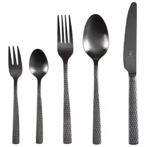 Justinus Besteckset Sunset, Schwarz, Metall, 30-teilig, Essen & Trinken, Besteck, Besteck-Sets