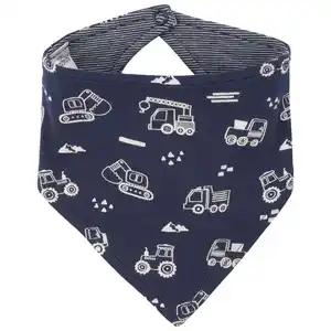 Baby Bandana mit Baustellen-Print DUNKELBLAU