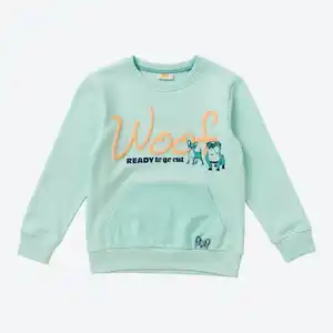 Kinder-Jungen-Sweatshirt mit Kängurutasche, Turquoise