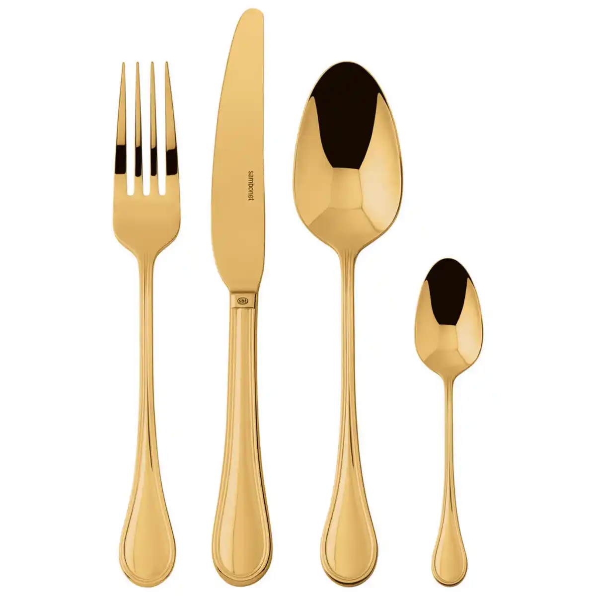 Bild 1 von Sambonet Besteckset, Gold, Metall, 24-teilig, DIN EN ISO 14001, DIN EN ISO 50001, DIN EN ISO 9001, Essen & Trinken, Besteck, Besteck-Sets