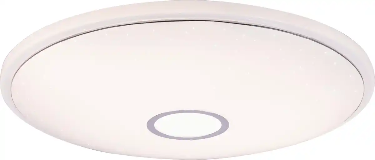 Bild 1 von LED-Deckenleuchte Ross max. 30 Watt Deckenlampe, Opal, Weiß, Chromfarben