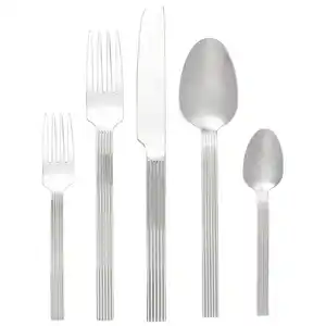 Novel Besteckset, Edelstahl, Metall, 30-teilig, Lfgb, rostfrei, lebensmittelecht, Essen & Trinken, Besteck, Besteck-Sets