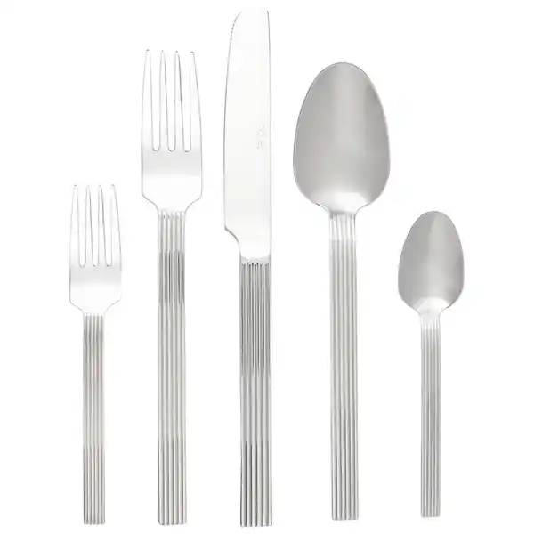 Bild 1 von Novel Besteckset, Edelstahl, Metall, 30-teilig, Lfgb, rostfrei, lebensmittelecht, Essen & Trinken, Besteck, Besteck-Sets