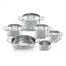 Bild 1 von Fissler Kochtopfset Profi Collection, Silber, 6-teilig, 24 cm,20 cm,16 cm, Messskala, backofengeeignet, breiter Schüttrand, Griffe werden nicht heiß, Kochen, Töpfe, Topfsets