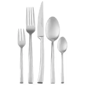 Echtwerk Besteckset, Edelstahl, Metall, 30-teilig, rostfrei, lebensmittelecht, Essen & Trinken, Besteck, Besteck-Sets