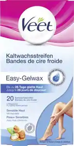 Veet Kaltwachsstreifen Easy-Gelwax sensible Haut