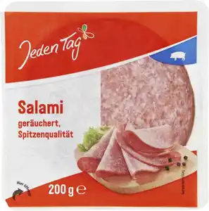 Jeden Tag Salami geräuchert