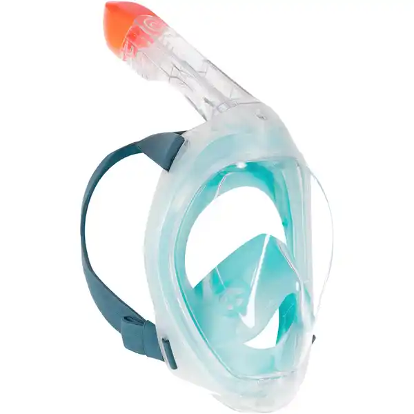 Bild 1 von Schnorchelmaske mit Tasche Damen/Herren - Easybreath 500 türkis Blau|grün