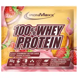 IronMaxx 2 x 100% Whey Protein Strawberry Butter Cookie