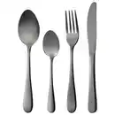 Bild 1 von Xxxl Besteckset, Schwarz, Metall, 24-teilig, Lfgb, rostfrei, lebensmittelecht, Essen & Trinken, Besteck, Besteck-Sets
