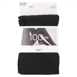 Damen Mikro-Strumpfhose mit 100 DEN SCHWARZ