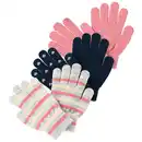 Bild 1 von 3 Paar Mädchen Handschuhe im Set DUNKELBLAU / ROSA / GRAU