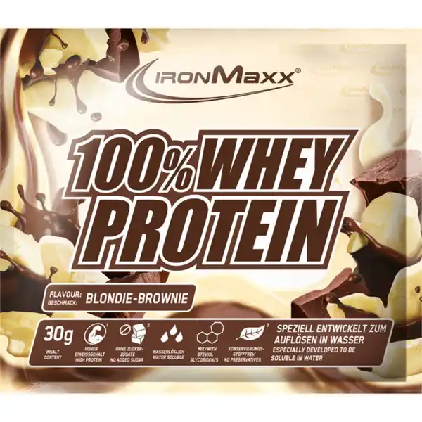 Bild 1 von IronMaxx 2 x 100% Whey Protein Blondie Brownie