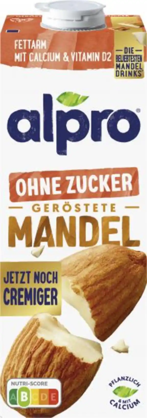 Bild 1 von Alpro Mandeldrink Ohne Zucker Geröstet