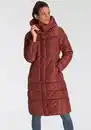 Bild 1 von ONLY Steppmantel ONLTINA PUFFER X LONG COAT OTW mit Kapuze, Rot