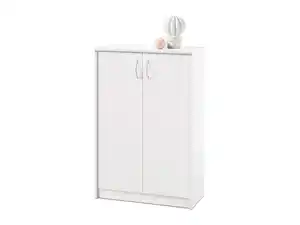 Kommode mit 2 Türen weiß 74 cm - OPTIMUS