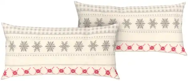 Bild 2 von LIV&BO® Fleece-Kissenbezüge je ca. 80 x 40 cm, 2-St.-Packg.