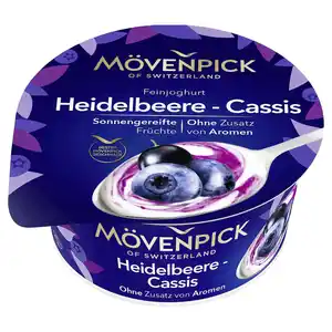 MÖVENPICK Joghurt 150 g, Heidelbeer-Cassis