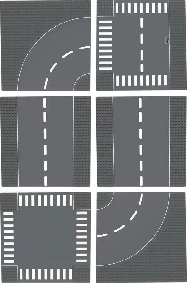 Bild 2 von KIDLAND® Click-Play-Go-Bauplatten-Set in Straßenoptik, 6-teilig