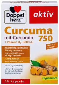 DOPPELHERZ Curcuma 750, 30-St.-Packg.