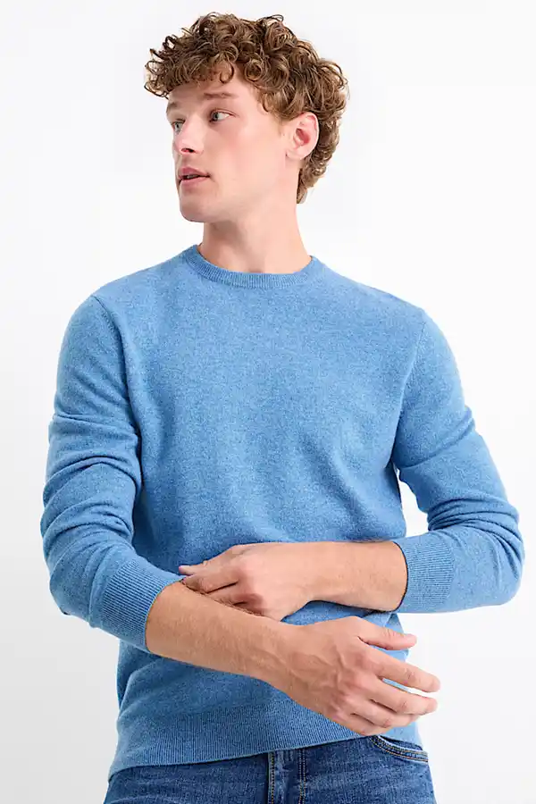 Bild 1 von C&A Kaschmir-Pullover, Blau, Größe: S