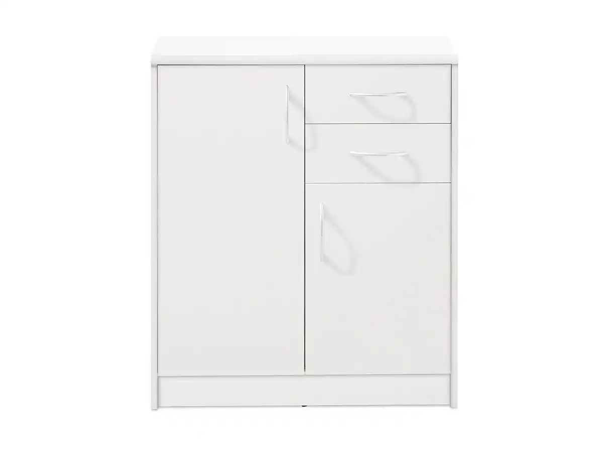 Bild 1 von Kommode mit 2 Schubladen weiß 74 cm - OPTIMUS