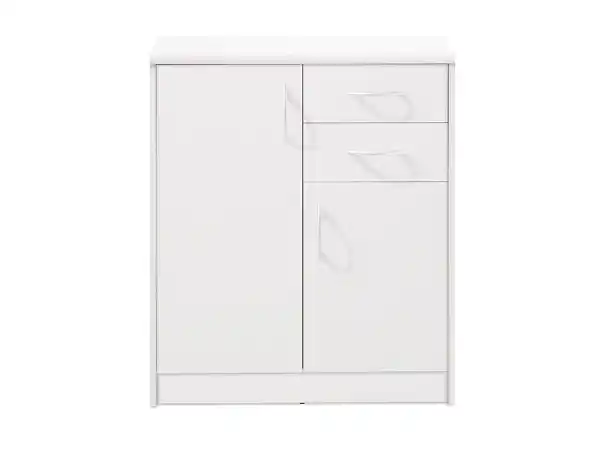 Bild 1 von Kommode mit 2 Schubladen weiß 74 cm - OPTIMUS