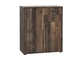 Kommode Old Wood 74 cm 2-türig mit 2 Schubladen - TEMPRA