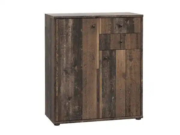 Bild 1 von Kommode Old Wood 74 cm 2-türig mit 2 Schubladen - TEMPRA