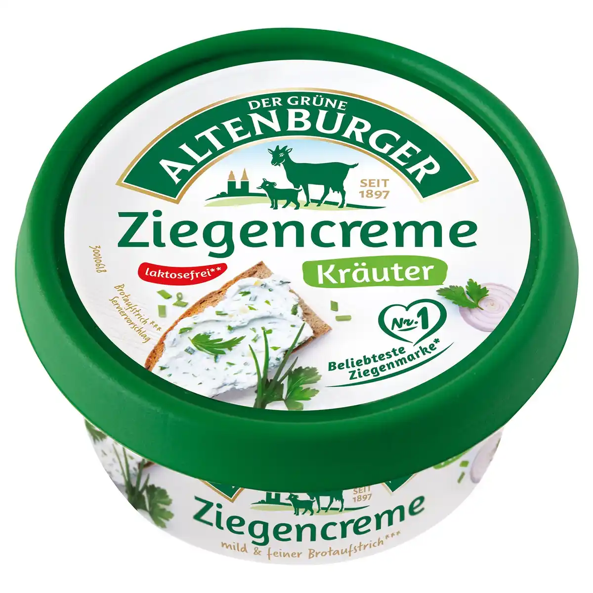 Bild 1 von DER GRÜNE ALTENBURGER Ziegenkäse 150 g, Kräuter