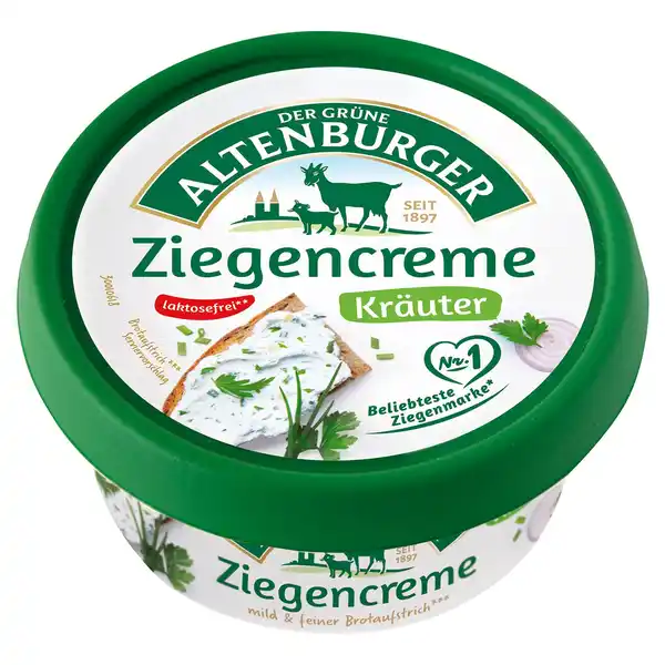 Bild 1 von DER GRÜNE ALTENBURGER Ziegenkäse 150 g, Kräuter