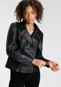 ONLY Lederimitatjacke ONLMELANA FAUX LEATHER BIKER CC OTW, Schwarz