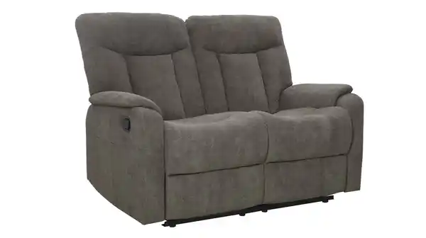 Bild 1 von Einzelsofa 2-Sitzer grau 134 cm - mit Relaxfunktion - SERIO