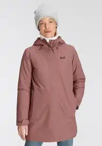 Jack Wolfskin Parka KIOLA Winddicht & Wasserabweisend & Atmungsaktiv, Lila