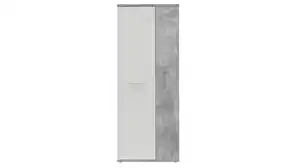 Mehrzweckschrank Betonoptik - weiß 69 x 179 cm - NET