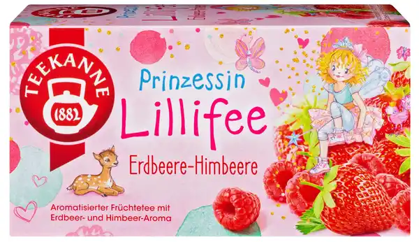 Bild 1 von TEEKANNE Prinzessin Lillifee Erdbeere-Himbeere Früchtetee, 20-Btl.-Packg.