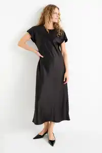 C&A Fit & Flare Kleid, Schwarz, Größe: 36